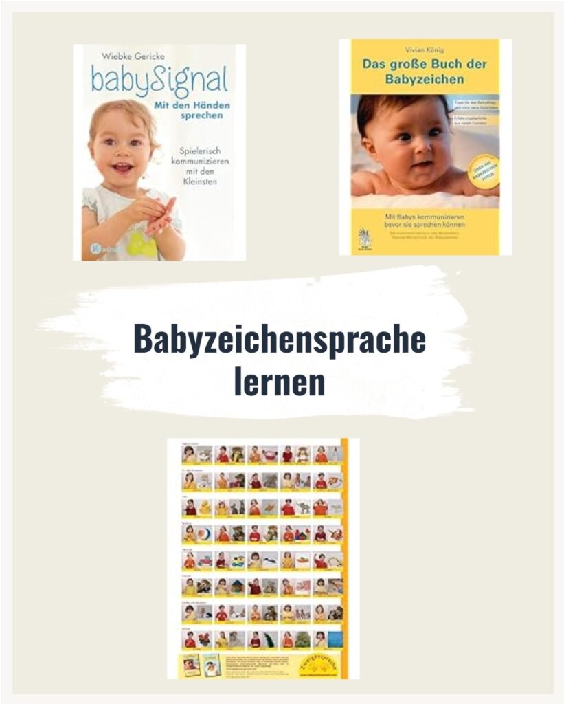 Babyzeichensprache lernen Buch und Plakat